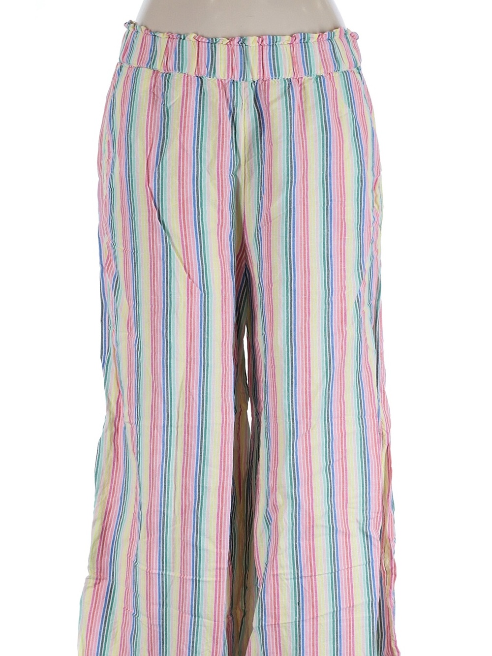 LOFT Rainbow Striped Pants Petite Med
